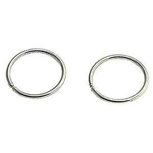 Silver Hoop Earrings Cartilage Nose Septum Ear Helix Tragus Multiple Piercing Jewelry for Women Hypoallergenic Tiny Hoops (6mm 22 GA, Silver 935 22 GA) Fashion Art Jewelry Silver Hoop Earrings Cartilage Nose Septum Ear