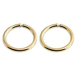 Fashion Art Jewelry 5.5mm 22 GA Gold Filled Hoop Earrings Cartilage Nose Septum Helix Tragus Piercing Hypoallergenic Thin Tiny (5.5mm 22 Gauge 1 Pair, 14K Gold Filled)