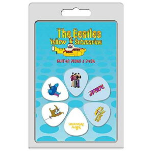 P Perri's Leathers Ltd. Perri's Leathers Ltd. - Guitar Picks - Celluloid - The Beatles - Official Licensed Product - Assorted Designs - Medium 0.71mm - 6 Pack - For Acoustic/Bass/Electric Guitars - Made in Canada (