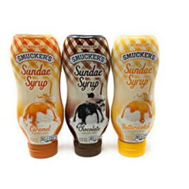 Smuckers Sundae Syrup Caramel、Butterscotch＆Chocolate Ice Cream Topping Bundle 20 Oz（Variety Pack of 3） Smucker's Smuckers Sundae Syrup Caramel, Butterscotch & Chocolate Ice Cream Topping Bundle 20 Oz (Variety Pack of