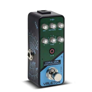 Valeton Coral MDR Digital Chorus Modulation Delay Reverb Multi Effects Guitar Pedal
