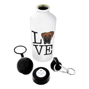 {NT[ hbO Mtg u {NT[ EH[^[{g ̃e[} A~jE EH[^[{g Lbv & X|[cgbvt zCg ThisWear Boxer Dog Gifts Love Boxer Water Bottle Dog Theme Alu