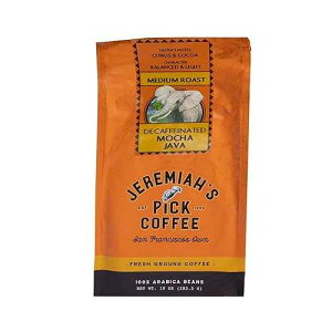 fJtF J W uh - hbvp҂R[q[ - 10IXAfJtF Jeremiah's Pick Coffee Decaf Mocha Java Blend - Ground Coffee for Drip - 10oz, Decaf