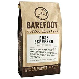 xAtbgR[q[uUE{X GXvb\ H~uhv~fBA[XgSR[q[ - 12IXobO GoCoffeeGo Barefoot Coffee "The Boss Espresso Fall/Winter Blend" Medium Roasted Whole Bean Coffee - 12 O