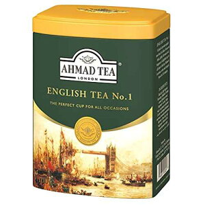 (2SET) �A�[�}�h �e�B�[ �L���f�B�[ �M�t�g�ʁA�C���O���b�V�� �V�[���A�C���O���b�V�� �e�B�[ No.1�A100 �O���� Ahmad Tea Caddy Gift Tin, English Scene, English Tea No.1, 100 Gram