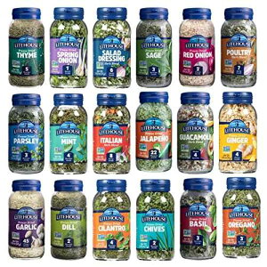 CgnEX t[YhC n[u S 18 n[uƃuh oGeB Mtg pbN RNV (n[u 14 An[u uh 4 ) Litehouse Freeze-Dried Herbs All 18 Herbs and Blends Variety Gift Pa
