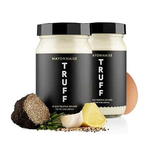 TRUFF Mayo, Gourmet Mayonnaise made with Black Winter Truffles, Sunflower Oil and Cage-Free Eggs Umami Flavor for Savory Spreads, Salads, Non-GMO, Gluten Free Original with Premium Box - Bundle of 2 TRUFF Mayo, Gourm