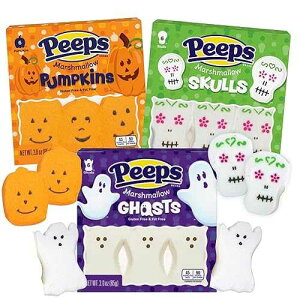 Halloween Ghost, Skulls and Pumpkins Fun Shaped Marshmallows, Marshmallow Birthday Party Favor Gift Candy (Pack of 3) Needzo Halloween Ghost, Skulls and Pumpkins Fun Shaped Marshmallows, Marshmallow Birthday Party Favor