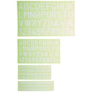 AlvinA^OXeVev[g4_ZbgA`您уg[Xc[ Alvin, 4-Piece Lettering Stencil Template Set, Drawing and Tracing Tools