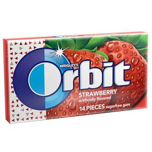 Orbit Xgx[VK[t[KA14  Orbit Strawberry Sugarfree Gum, 14 Count