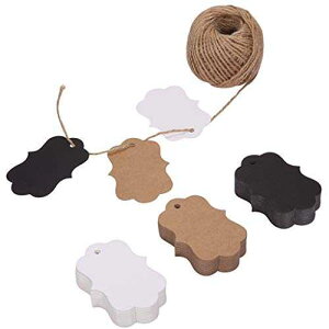 150ct Ntg Mtg^O x Rt (3F) (uPbg) BakeBaking 150ct Kraft Gift Tags Labels with String (3 Colors) (Bracket)