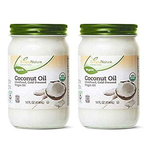 Simply Nature I[KjbN RRibcIC AR[hvX o[W IC 2 pbN (e 14 tʃIX) 2-Pack Simply Nature Organic Coconut Oil Unrefined, Cold-Pressed Virgin Oil, (14 fl oz/each)