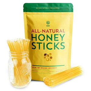SBO nj[XeBbN - h߂ĂȂGMÕVOT[uȃnj[XeBbNpPbg100{AXibNp - č SB Organics SBO Honey Sticks - 100 Count of Raw Unfiltered Non-GMO Single 