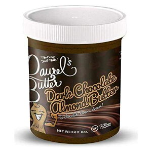 Laurel's Butter - _[N`R[gA[ho^[ - YAOet[A炩 - 8 IX Laurel's Butter - Dark Chocolate Almond Butter - NO Added Sugar, Gluten Free, Smooth - 8 oz