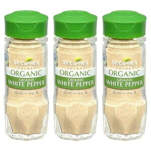 McCormick Gourmet Organic Ground White Pepper, 1.75 oz (Pack of 3)