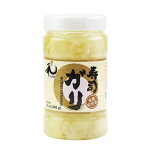 YUHO |ЂiIAYKiIbAsgpAR[V[ABRCAMSGsgpAJ[ YUHO Pickled Sushi Ginger, Japanese White Gari Sushi Ginger Fat Free, Sugar Free, Kosher, BRC, No MSG, Low cal