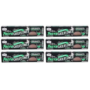 Veggiecraft Farms Cauliflower Spaghetti Pasta 14g Protein, Gluten-Free, Non-GMO Healthy Plant Based Veggie Pasta Made With Cauliflower, Pea, Lentil Flour Fiber, Iron, Potassium 6 Pack