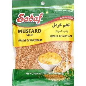 Sadaf }X^[hV[h 4IX - ۂƒ܂̓sNXp}X^[hV[h - R[Vуn[ - 4IX Ė\ȃobO Sadaf Mustard Seeds 4oz - Mustard Seeds for Cooking or Pickling Whole -
