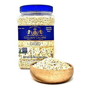 特別に選ばれたオルゾパスタ、コーシャー、非GMO、ビーガン、32オンス、(2ポンド) Golden Specially Selected Orzo Pasta, Kosher, Non GMO, Vegan, 32 OZ, (2 LBS.)