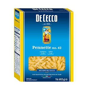 De Cecco ZipX^Aylbg No.42A1 |h (5 pbN) De Cecco Semolina Pasta, Pennette No.42, 1 Pound (Pack of 5)