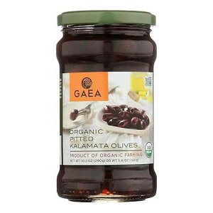 GAEA I[KjbN ȂJ}^ I[u - IWi - 5.6 IX - 8 P[X - `qg݊ - MVY GAEA Organic Pitted Kalamata Olives - Original - 5.6 oz - case of 8 - Non GMO - From Greece