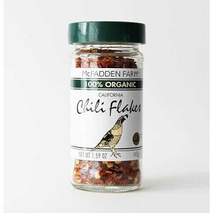 McFadden Farm I[KjbN`t[NA`EfEA{Ačō͔|эA1.59 IX KXr̒ McFadden Farm Organic Chili Flakes, Dried Chile de Arbol, Grown and packed in the U.S.A., 1.59 oz. i