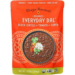 MAYA KAIMAL I[KjbNAGufC _Ag}g & N~AYA10 IX Maya Kaimal Foods MAYA KAIMAL Organic, Everyday Dal, Tomato & Cumin, Black Lentils, 10 OZ