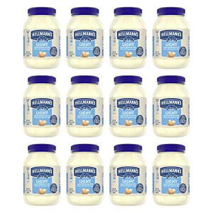 Hellmann's }l[Y N[~[Ȓp Cg}l[Y 100% P[Wt[gp 30 IXA12 pbN Lipton Hellmann's Mayonnaise For a Creamy Condiment Light Mayo Made With 100% Cage-Free Eggs 30 oz, Pack of 1