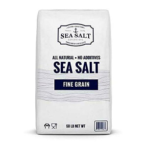 VRCחAƖpOet[oNCAlHYsgp̔A50|h - CX[p[XgA Natural Sea Salt Fine Grain, Gluten-Free Bulk Sea Salt for Commercial Use, Fine Salt with No Artificial Ad