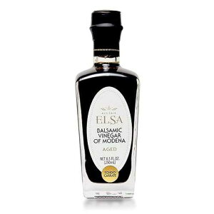 Aged Balsamic Vinegar of Modena, Elsa Aged Italian Balsamic Vinegar, Aceto Balsamico Di Modena IGP, Vecchia Era, Aged 12 Years Aged Artisan Balsamic Vinegar 250ml (8.5oz) Aged Balsamic Vinegar of Modena, Elsa Aged I