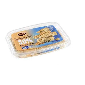 Achva �o�j�� �R�[�V�� �V���K�[�t���[ �Z�T�~ �n�����@ (2�p�b�N) Achva Vanilla Kosher Sugar Free Sesame Halva (Pack of 2)