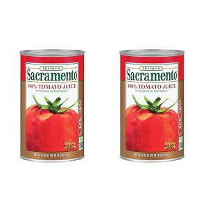 Sacramento Tomato Juice, No Added Sugar or High Fructose Corn Syrup, 46 Ounce Cans, 2-Pack Sacramento Tomato Juice, No Added Sugar or High Fructose Corn Syrup, 46 Ounce Cans, 2-Pack
