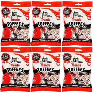 Walkers Nonsuch Treacle Toffees Bag 5.29 oz (Pack of 6) - Chewy Black Treacle English Toffee Candy, Traditional English Sweets, Gluten Free British Butter Candy, Imported from UK Walkers' Nonsuch Walkers Nonsuch Treac