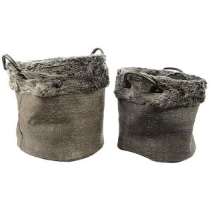 Decoris Canvas Baskets with Handle