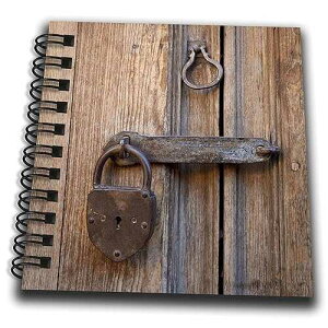 3dRose Mexico, San Miguel de Allende. Detail of a door with padlock. - Mini Notepad, 4 by 4-inch (db_188397_3) 3dRose Mexico, San Miguel de Allende. Detail of a door with padlock. - Mini Notepad, 4 by 4-inch (db