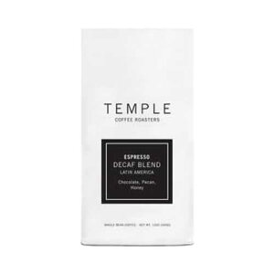 evR[q[ufJtFGXvb\uhv~fBA[XgSR[q[ - 12IXobO GoCoffeeGo Temple Coffee "Decaf Espresso Blend" Medium Roasted Whole Bean Coffee - 12 Ounce Bag