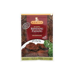 Bumbu Rendang Padang (hCJ[) - 2.1IX (3pbN) Kokita Bumbu Rendang Padang (Dry Curry Seasoning) - 2.1oz (Pack of 3)