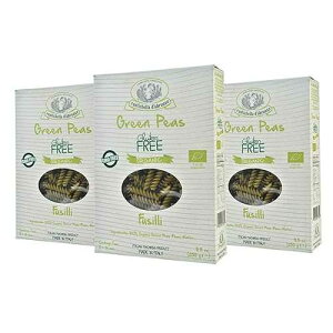 ????? ???? ??? ??? ??? (3? ??), ? 250g - ??? ?? ?? ??? - 100% ??? ??? ??? ?? - 5-6? ?? - ?? ???? ?? Rustichella d'Abruzzo Organic Green Pea Fusilli (Pack of 3)