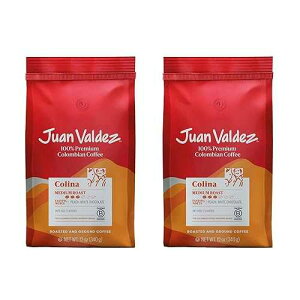 Juan Valdez Colina Ground Coffee - Medium Roast 12 oz - 100% Colombian Coffee Made with “Caracolito” Beans with Peach & White Chocolate Notes 2 Pack Juan Valdez Colina Ground Coffee - Medium Roast 12 oz - 100% Co