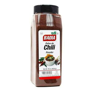 Badia Chili Powder 16 oz - Bold and Smoky Blend with Mild Heat - Ideal for Tacos, Chili, Soups & Rubs Badia Chili Powder 16 oz Bold and Smoky Blend with Mild Heat Ideal for Tacos, Chili, Soups & Rubs