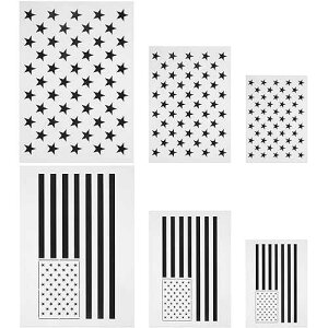 X^[XeV 50 AJev[g 2 in 1 AJXeV znAA؁AǂɃyCgAgp\ Blulu Star Stencil 50 Stars American Flag Template and 2 in 1 USA Flag Stenci