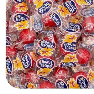 Tongue Torchers - 2 Pound Bulk Pack (About 160 Count) - Cinnamon Hard Candy - Individually Wrapped Halloween Candies - Spicy Nostalgic Treat CRAZYOUTLET Tongue Torchers - 2 Pound Bulk Pack (About 160 Count) - Cinnamo