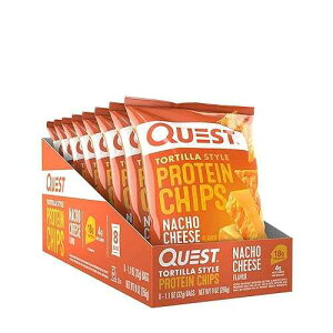 Quest Tortilla Style Protein Chips - Nacho Cheese (8 Bags)
