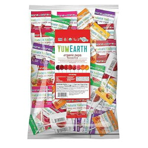 YumEarth Organic Pops Variety Pack, 300+ Fruit Flavored Favorites Lollipops, Allergy Friendly, Gluten Free, Non-GMO, Vegan, No Artificial Flavors or Dyes
