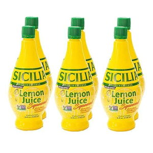 �V�V���A�������W���[�X�A4�t�ʃI���X�i6�p�b�N�j Sicilia Lemon Juice, 4 Fl Oz (Pack of 6)