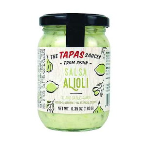 The Tapas Sauce Salsa Alioli ( Oil and Garlic Sauce) Jar of 6.35 oz ( 180 g) (Pack of 9) The Tapas Sauces The Tapas Sauce Salsa Alioli ( Oil and Garlic Sauce) Jar of 6.35 oz ( 180 g) (Pack of 9