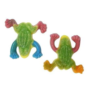 �O�~ �J�G�� �L�����f�B 2.2 �|���h - ���঒��ޗ����ރL�����f�B Vidal Gummy Frogs Candy 2.2 Pounds - Weird Reptile Amphibian Candy