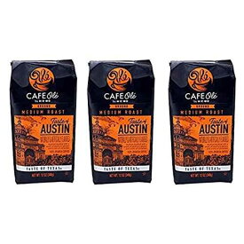 カフェ オーレ テイスト オブ オースティン グラウンド コーヒー 12 オンス (3個入り) Cafe Ole Taste of Austin Ground Coffee 12 oz. (Pack of 3)