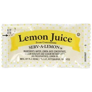 nCc W[X pPbg 4 O (50 Jbg) Heinz Lemon Juice Packets 4 grams (50 ct)