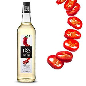1883 ] [^ - XpCV[ȃJCGybp[ Vbv - tX - KXr 33.8IX 1883 Maison Routin - Spicy Cayenne Pepper Syrup - Made in France - Glass Bottle 33.8 oz